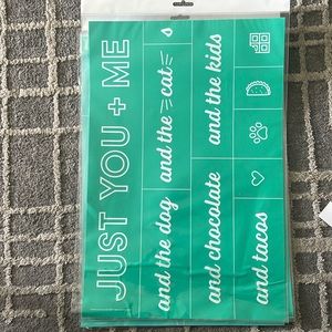 Chalk Couture 12x18 reusable Stencil Just You & Me